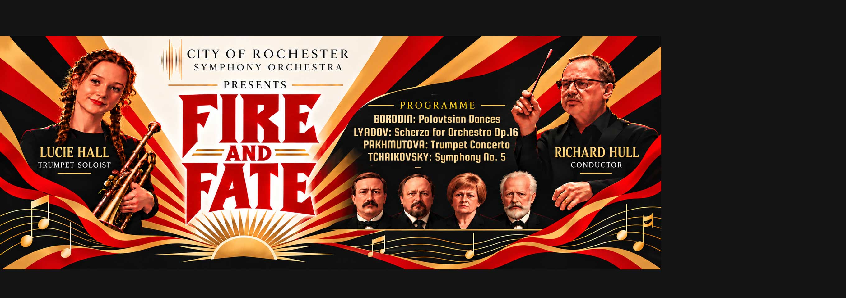 City of Rochester Symphony Orchestra presents Fire and Fate hero image